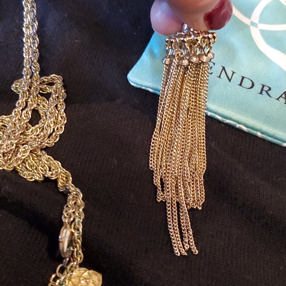 Kendra Scott Rayne Necklace with Mint Jewel - Picture 3 of 6